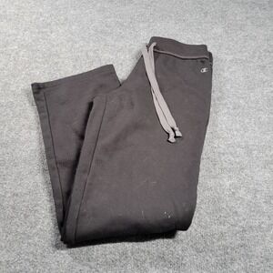 Champion Sweatpants Mens Small Black Straight Leg Performance Drawstring